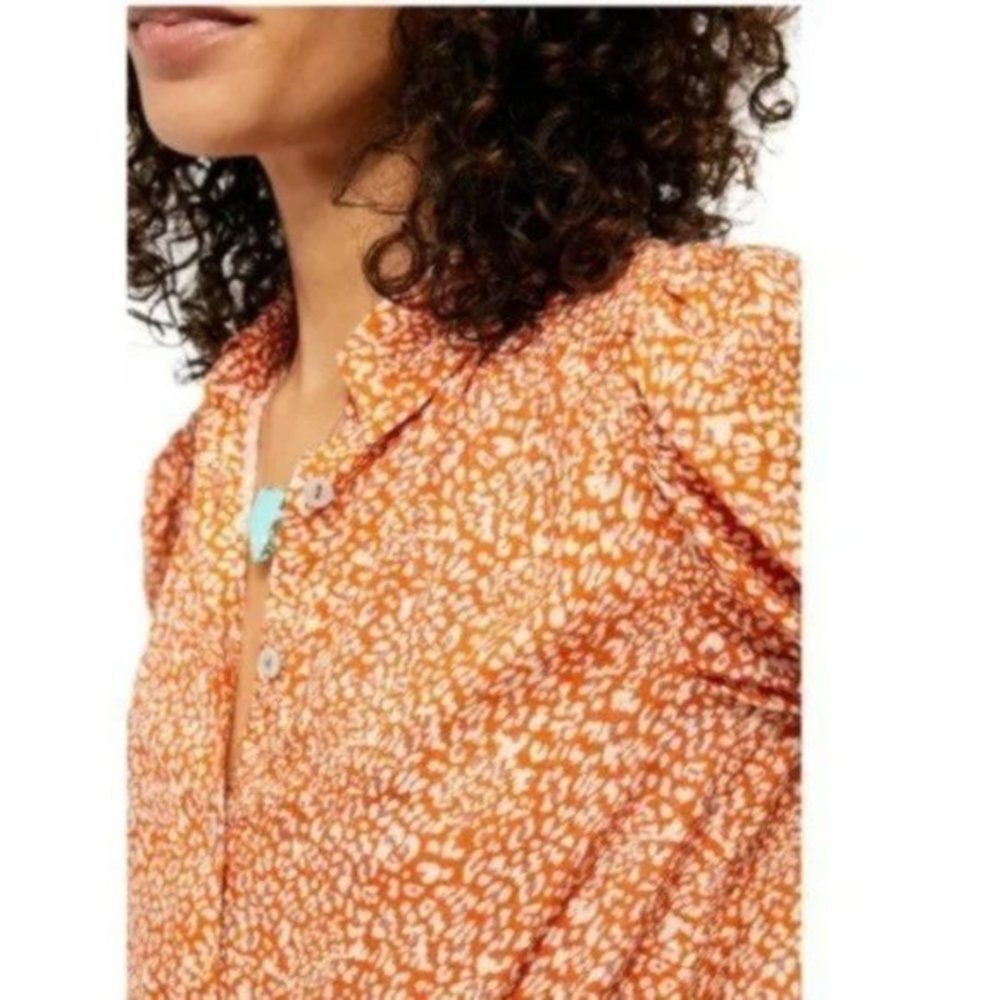 Free People Celia Printed Blouse. S - Picture 3 of 13